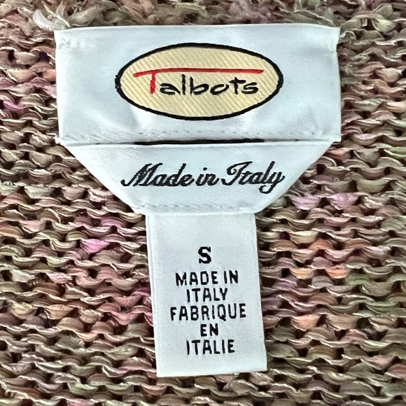 Talbots Multicolored V-Neck Sweater Sz S - Picture 9 of 10